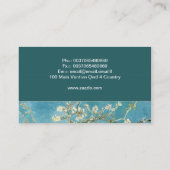 Van Gogh sakura fleurit arbre carte de visite (Dos)