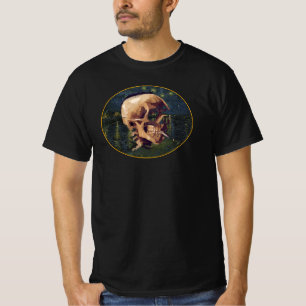 Van Gogh Schedel met achtergrond van Arles T-shirt