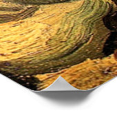 Van Gogh schedel met brandende sigaretten groot Po Poster (Hoek)