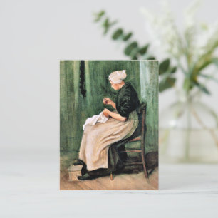 Van Gogh. Scheveningse Vrouw Naait, Briefkaart
