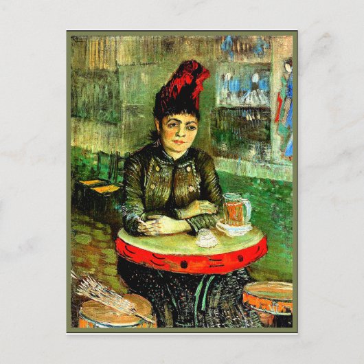 Van Gogh-schilderij, In het café Briefkaart (Voorkant)