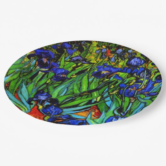 Van Gogh schilderij, Irises, Papieren Bordje (Gekanteld)