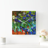 Van Gogh schilderij, Irises, Vierkante Klok (Huis)