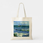 Van Gogh schilderij, Seascape, Tote Bag (Achterkant)