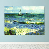 Van Gogh - Seascape bij Saintes-Maries Canvas Afdruk (Insitu (Houten vloer))