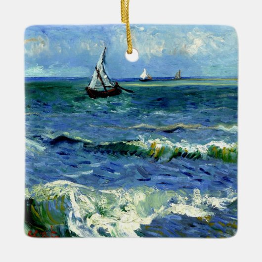Van Gogh - Seascape Keramisch Ornament (Voorkant)