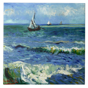 Van Gogh - Seascape Tegeltje