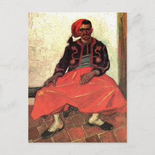 Van Gogh, Seated Zouave, -impressionisme Art Briefkaart