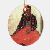 Van Gogh, Seated Zouave, -impressionisme Art Keramisch Ornament (Links)