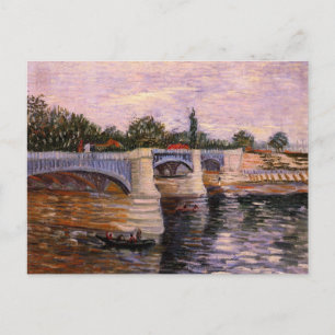 Van Gogh Seine, met Pont del Grande Jette Briefkaart
