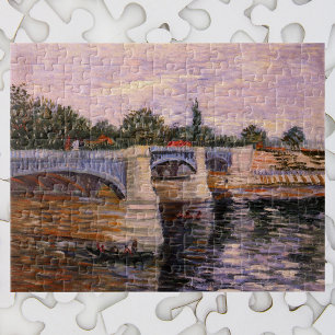 Van Gogh Seine, met Pont del Grande Jette Legpuzzel