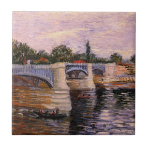 Van Gogh Seine, met Pont del Grande Jette Tegeltje