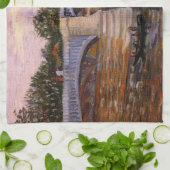 Van Gogh Seine, met Pont del Grande Jette Theedoek (Gevouwen)