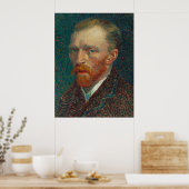 Van Gogh Self Portrait Art Painting Poster (Keuken)