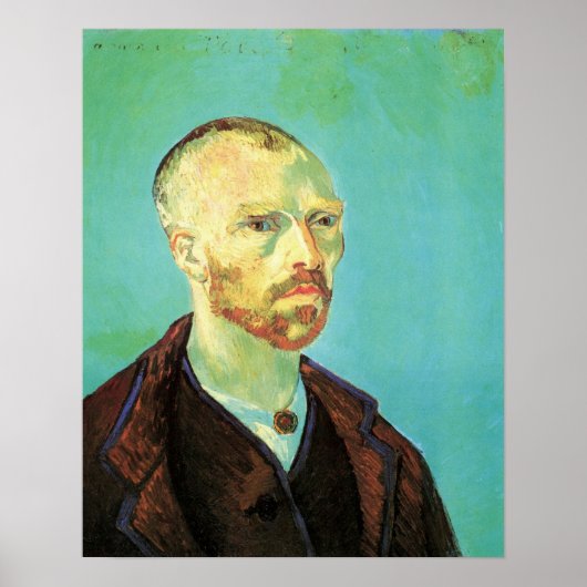 Van Gogh Self Portrait (bestemd voor Paul Gauguin) Poster (Voorkant)
