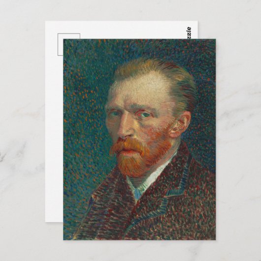 Van Gogh Self Portrait Briefkaart (Voorkant / Achterkant)