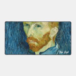 Van Gogh - Self Portrait Desk Mat