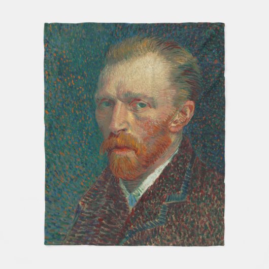Van Gogh Self Portrait Fleece Deken (Voorkant)