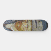 Van Gogh Self Portrait Grey Felt Pet  Art Skateboard (Horizontaal)
