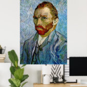 Van Gogh Self Portrait Poster (Thuiskantoor)