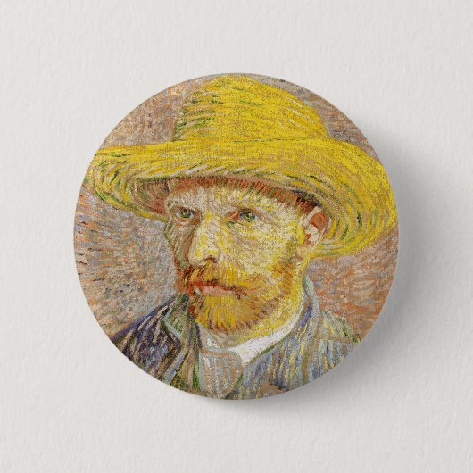 Van Gogh Self Portret met Button Pet (Voorkant)