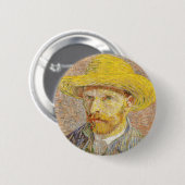 Van Gogh Self Portret met Button Pet (Voorkant /achterkant)