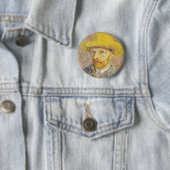 Van Gogh Self Portret met Button Pet (In situ)