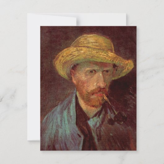 Van Gogh Self Portret met Pet en pijp (Voorkant)