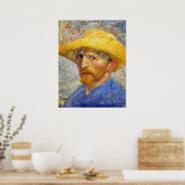 Van Gogh Self Portret met Pet Poster (Keuken)