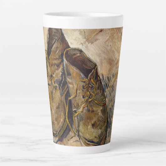 Van Gogh Shoes Latte Mug (Devant)