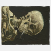 van gogh Skull Fleece Deken (Voorkant (Horizontaal))