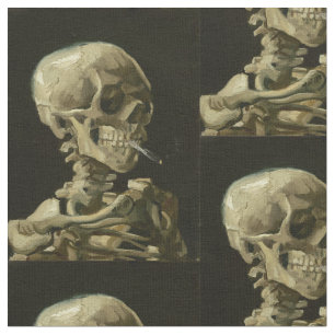 van gogh Skull Stof