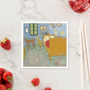 Van Gogh Slaapkamer in Arles - Klassiek Geel & Bla Servet