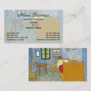 Van Gogh Slaapkamer in Arles - Klassiek Geel & Bla Visitekaartje