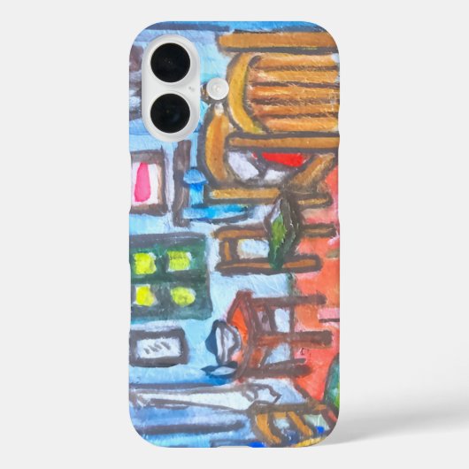 Van Gogh slaapkamer mini Case-Mate iPhone Case (Achterkant)
