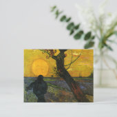 Van Gogh Sower Avec Réglage De Carte Postale Sun (Debout devant)