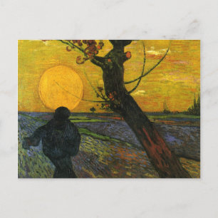 Van Gogh Sower Avec Réglage De Carte Postale Sun