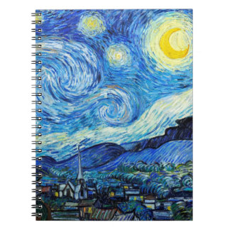 Van Gogh Starry Carnet d'écriture d'art nocturne