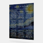 Van Gogh Starry Mariage de nuit Carte de siège (Angle)