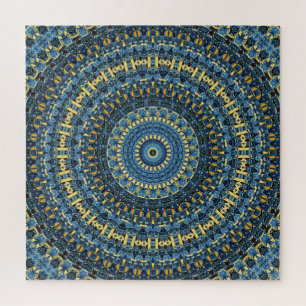 Van Gogh Starry Night Abstract Groovy Boho Mandala Legpuzzel