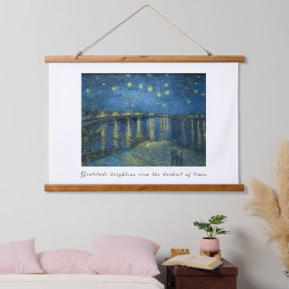 Van Gogh Starry Night Gratitude Artistic Uplifting Hangend Wandkleed