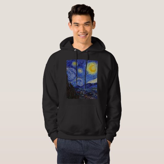 van Gogh ,“ “  ”Starry night ” Hoodie (Voorkant volledig)