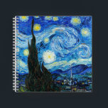 Van Gogh Starry Nuit Impressionnisme Carnet d'art<br><div class="desc">Vincent Van Gogh "The Starry Night (1889)" / "La nuit etoilee", carnet à spirale, présente l'une des peintures les plus prolifiques de l'artiste impressionniste néerlandais Vincent Van Gogh. Vous voudrez certainement le chef-d’oeuvre d’art de Van Gogh "La nuit étoilée" sur votre journal d’écriture. Obtenez votre bloc-notes Van Gogh Starry Night...</div>