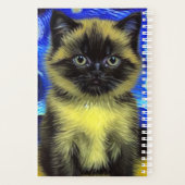 Van Gogh Starry Nuit Siamese Cat (Dos)