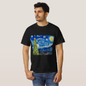 Van Gogh Starry Nuit - T-shirt sapin de Noël (Devant entier)