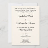 Van Gogh Starry Nuit Vintage Mariage Invitation (Dos)