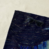 Van Gogh Starry Serviette de plage de nuit (En situation)