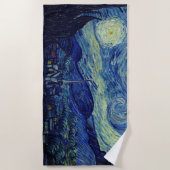 Van Gogh Starry Serviette de plage de nuit (Devant)