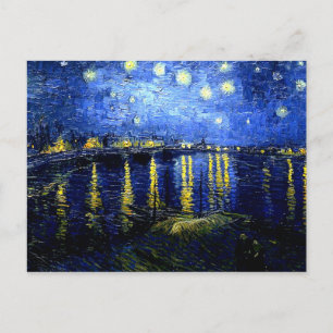 Van Gogh - Sterrennacht aan de Rhône Briefkaart