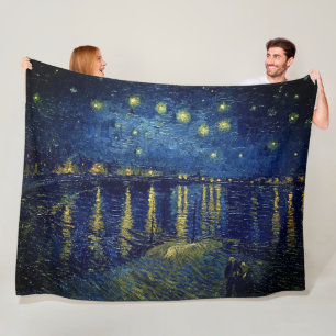 Van Gogh Sterrennacht aan de Rhône Fleece Deken